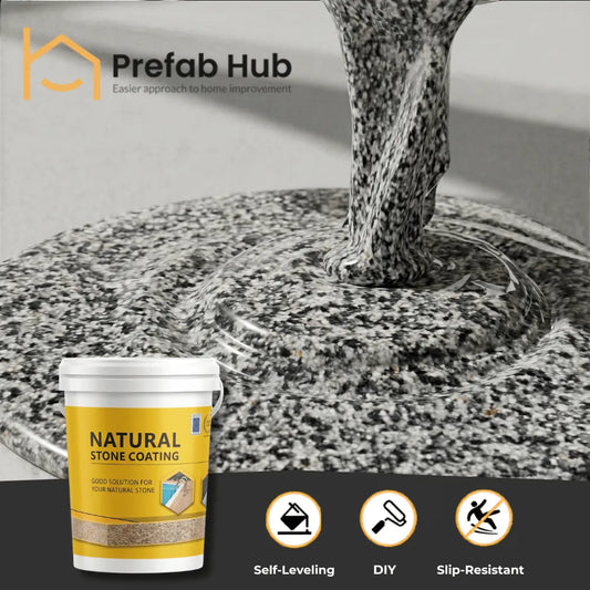 Natural Stone Coating No. 12 | Dark Granite Style Decorative Finish