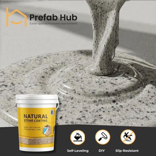 Natural Stone Coating No. 20 | White Black Speckle Granite Style Decorative Finish