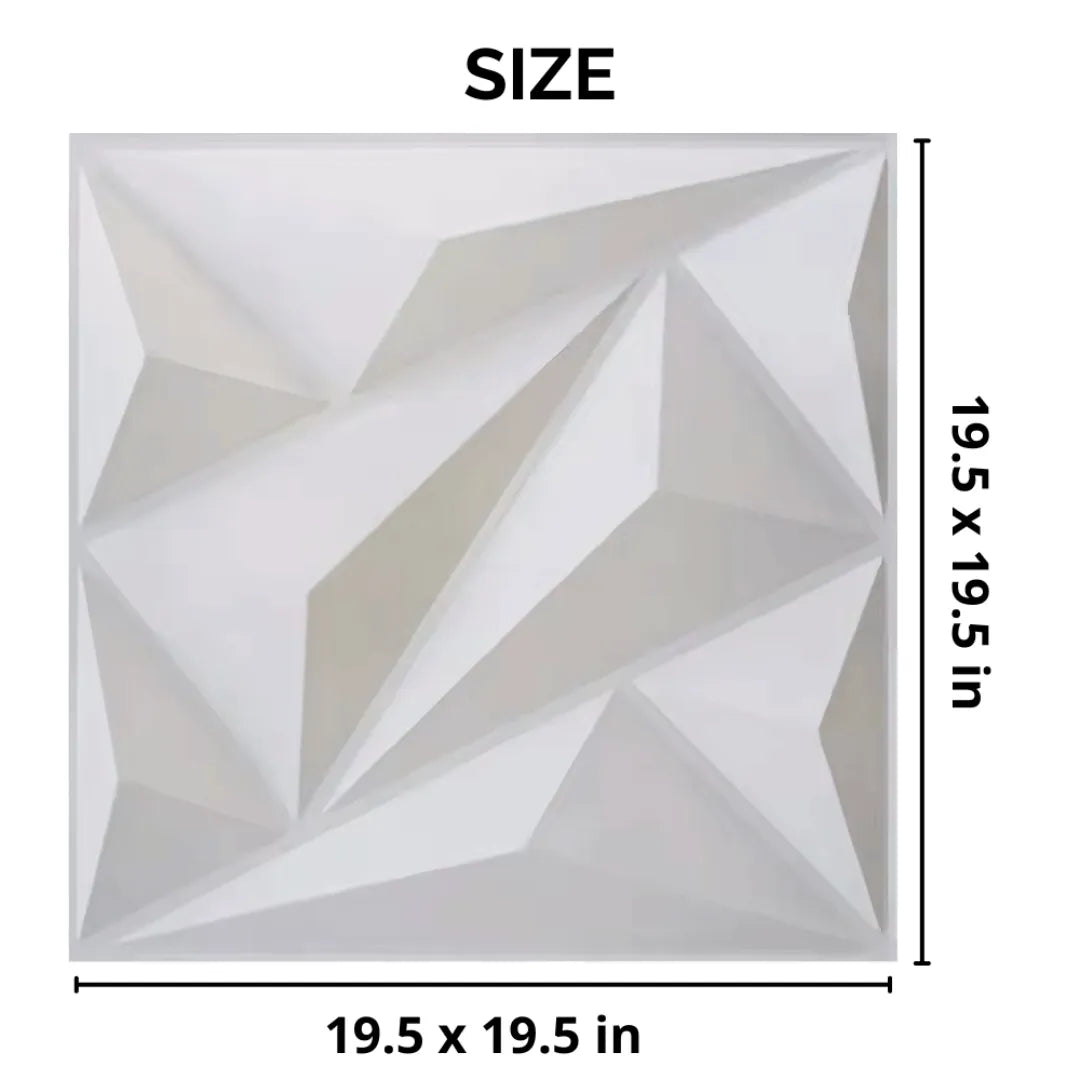 3D PVC Wall Panel - Crystal Design