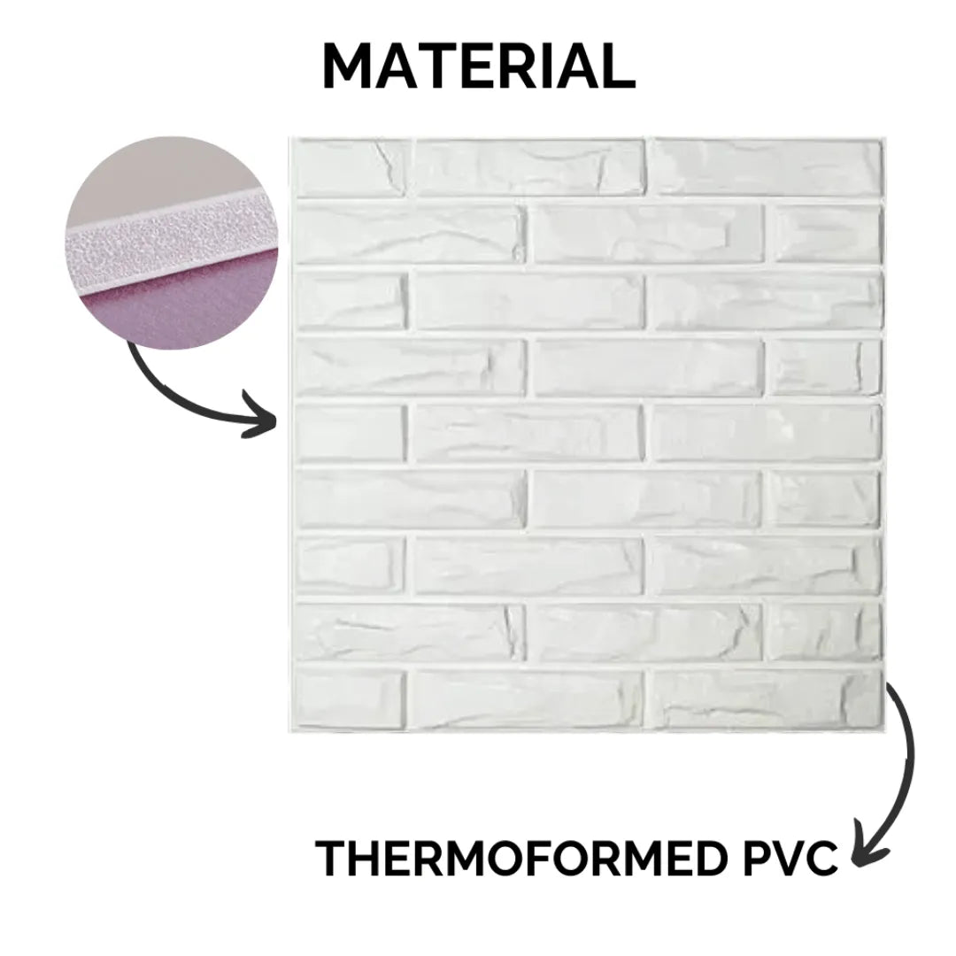 3D PVC Wall Panel - Brick Wall Design
