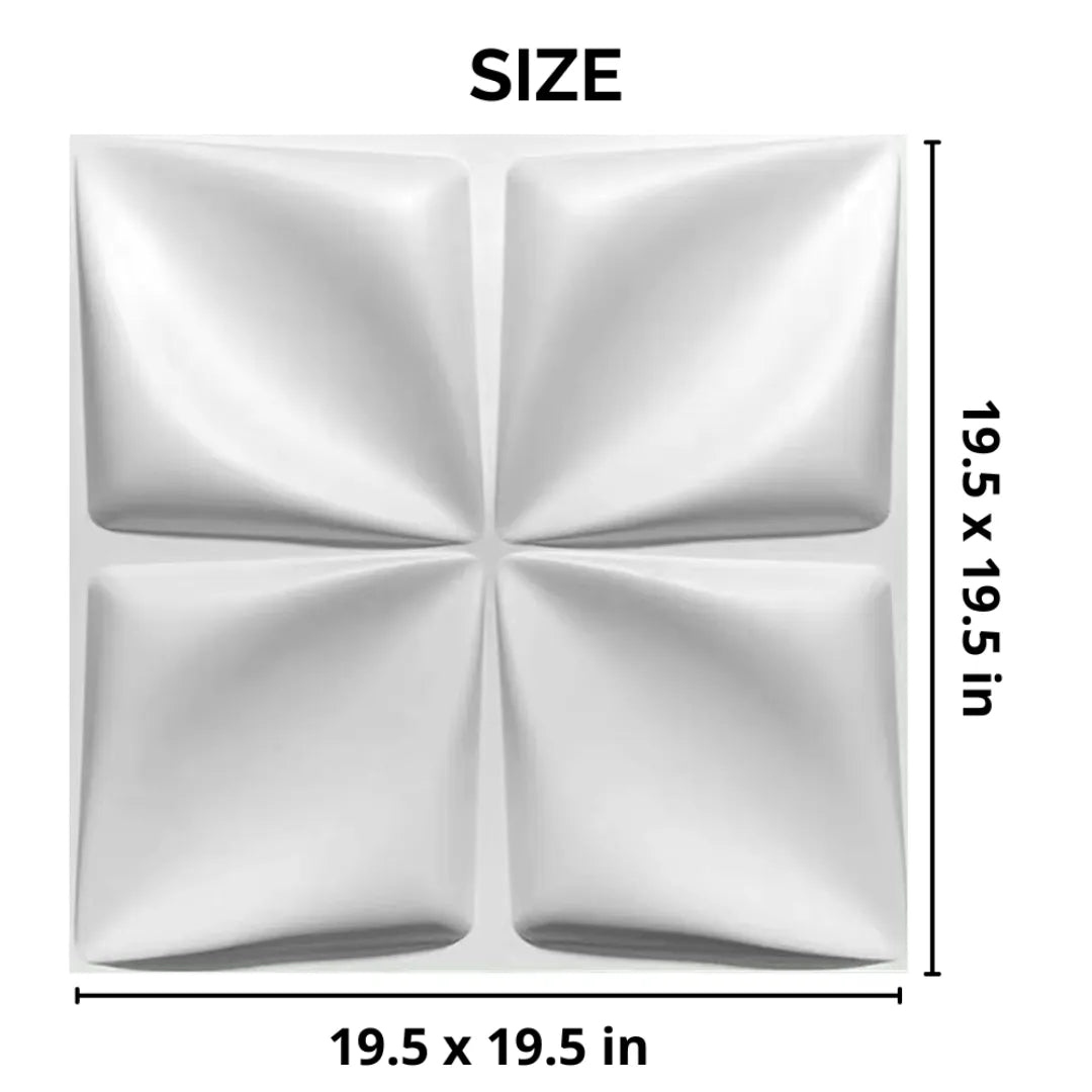 3D PVC Wall Panel - Flower Design