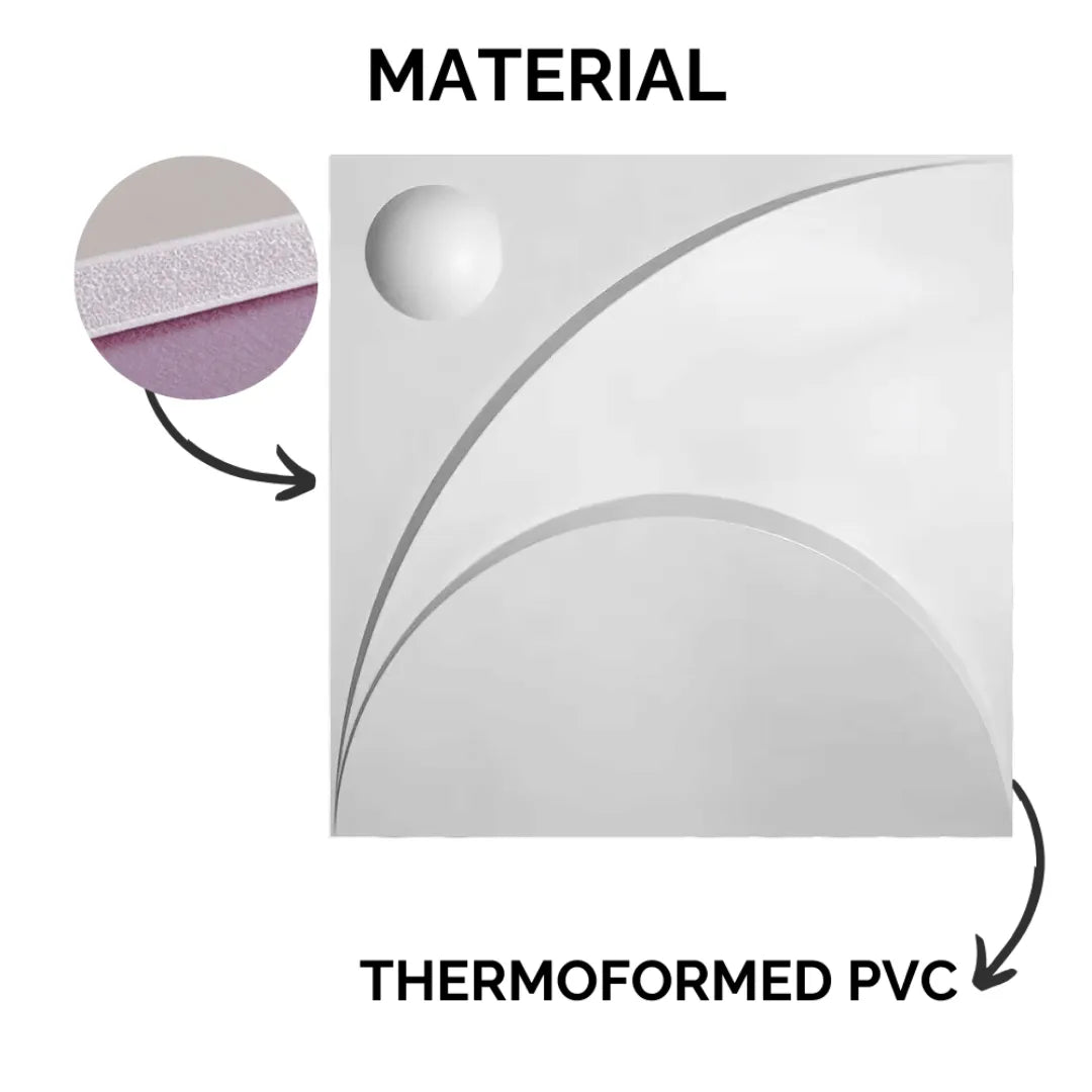 3D PVC Wall Panel - Blades Design