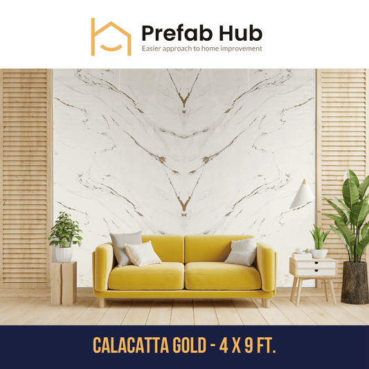 PVC Marble Sheet Panels - Calacatta Gold