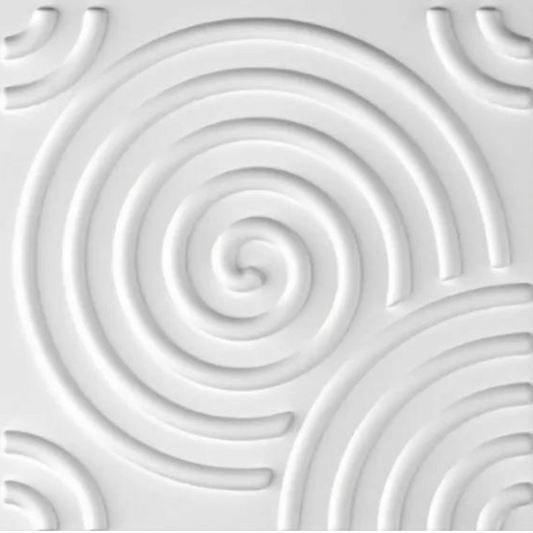 3D PVC Wall Panel - Spiral Design