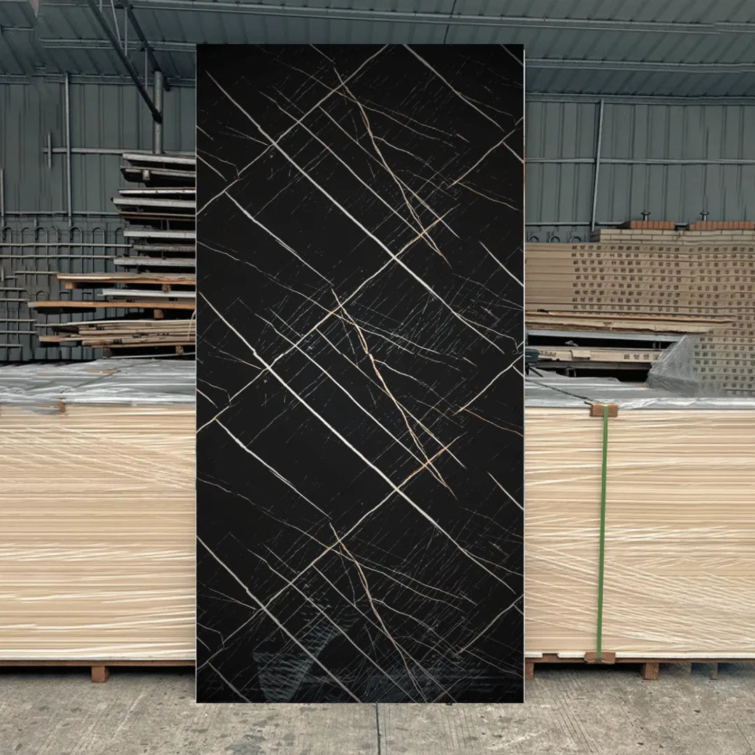 PVC Marble Sheet Panels - Imperial Black Gold