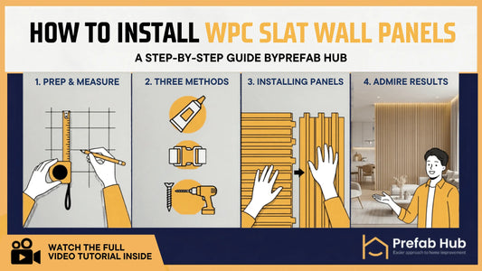 How to Install the WPC Fluted Slat Wall Panels