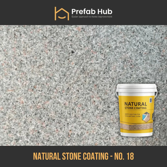 Natural Stone Coating No. 18 | Rose Gray Granite Style Decorative Finish