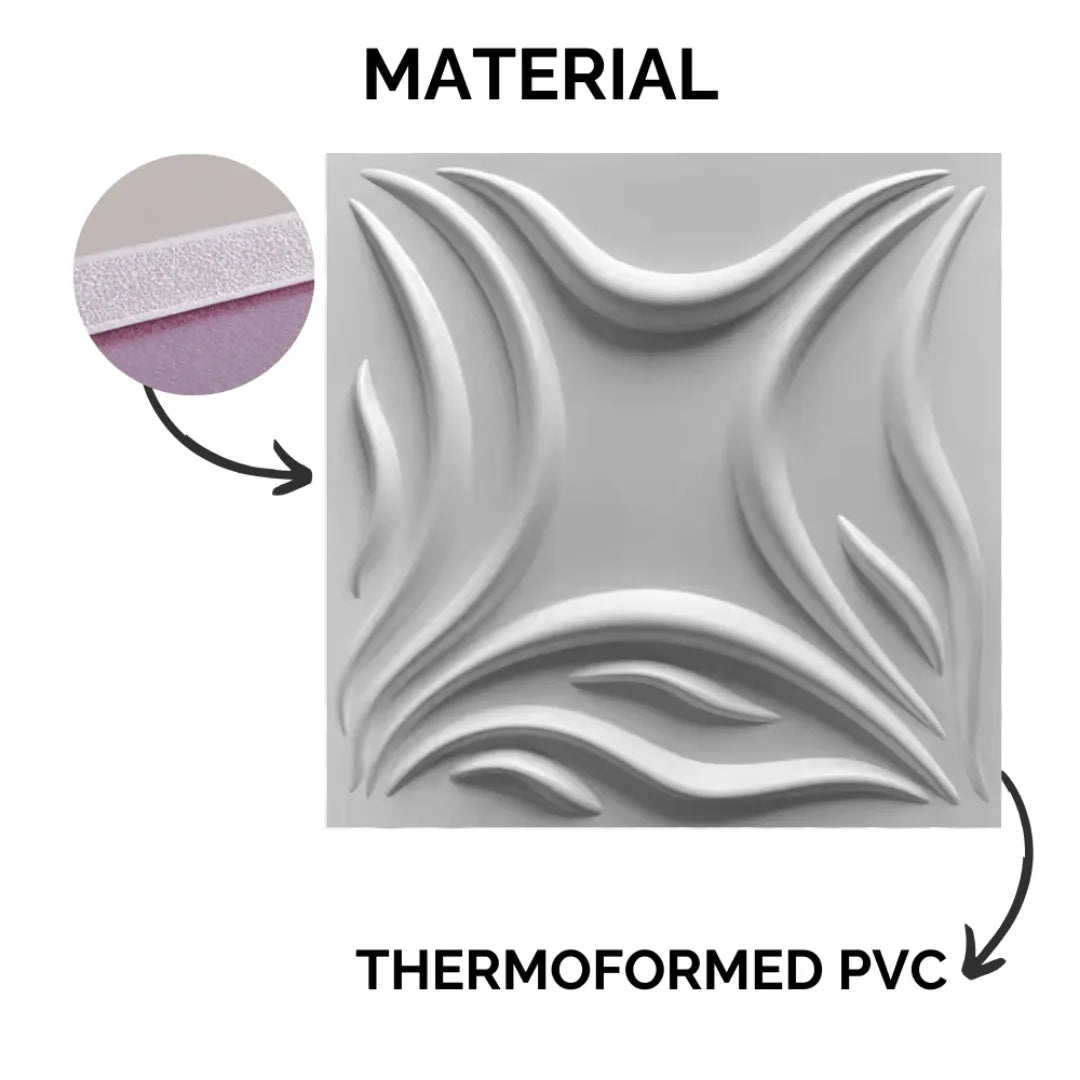 3D PVC Wall Panel - Star Design