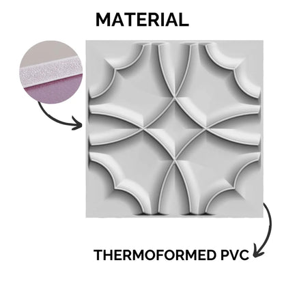 3D PVC Wall Panel - Crest Design