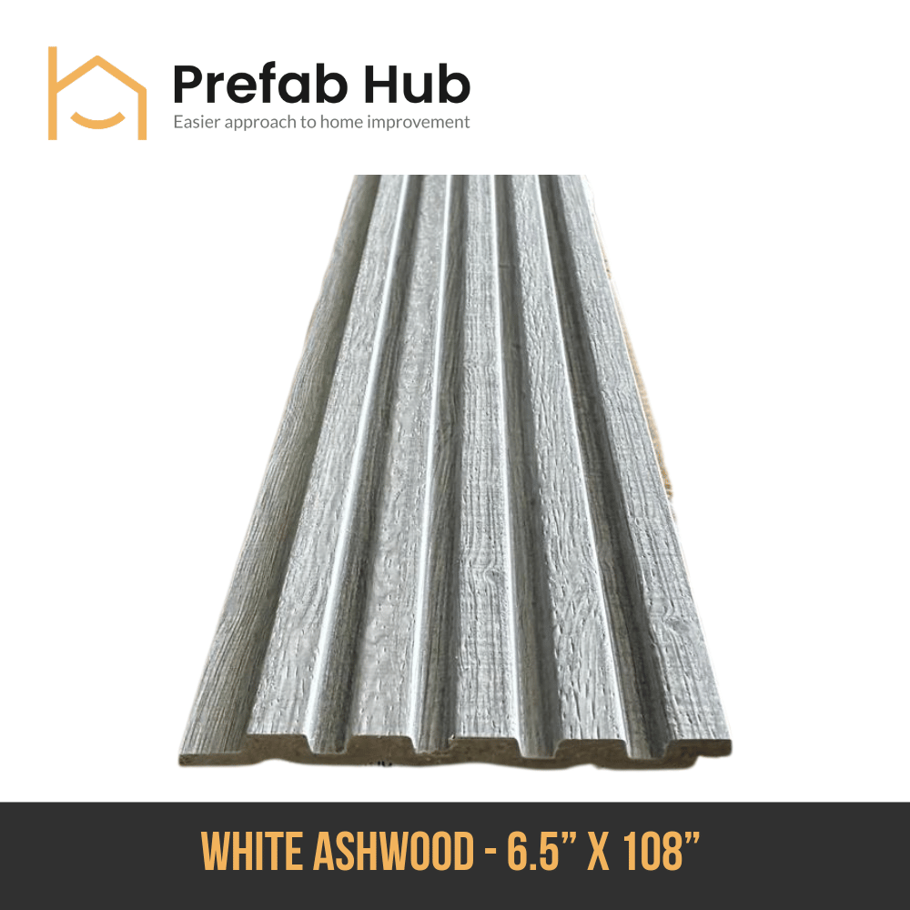 PS Slat Wall Panel - White Ashwood