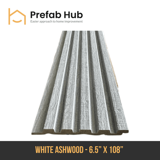 PS Slat Wall Panel - White Ashwood
