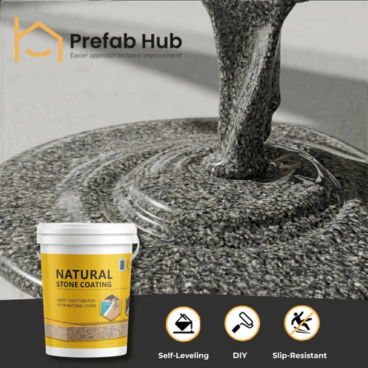 Natural Stone Coating No. 16 | Slate Gray Granite Style Decorative Finish
