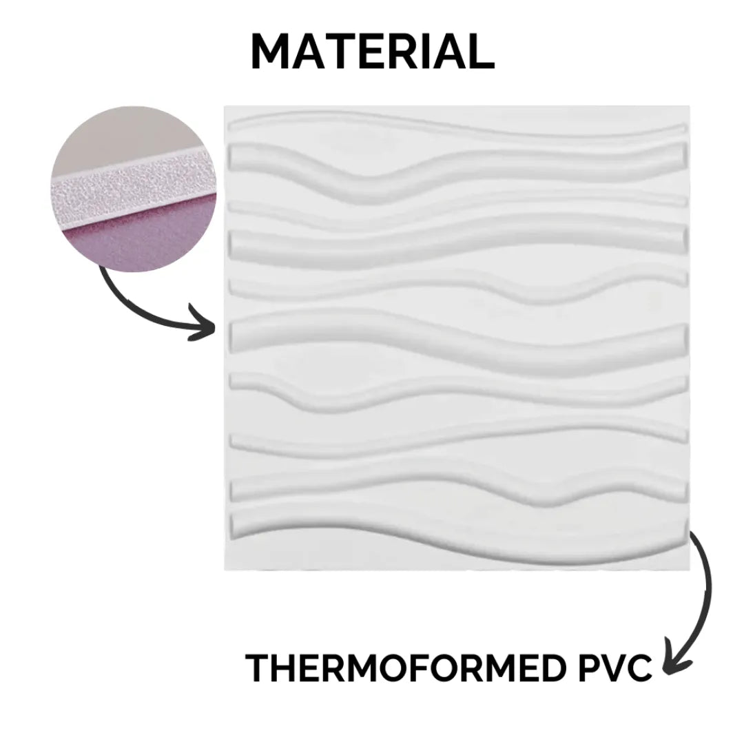 3D PVC Wall Panel - Vines Design
