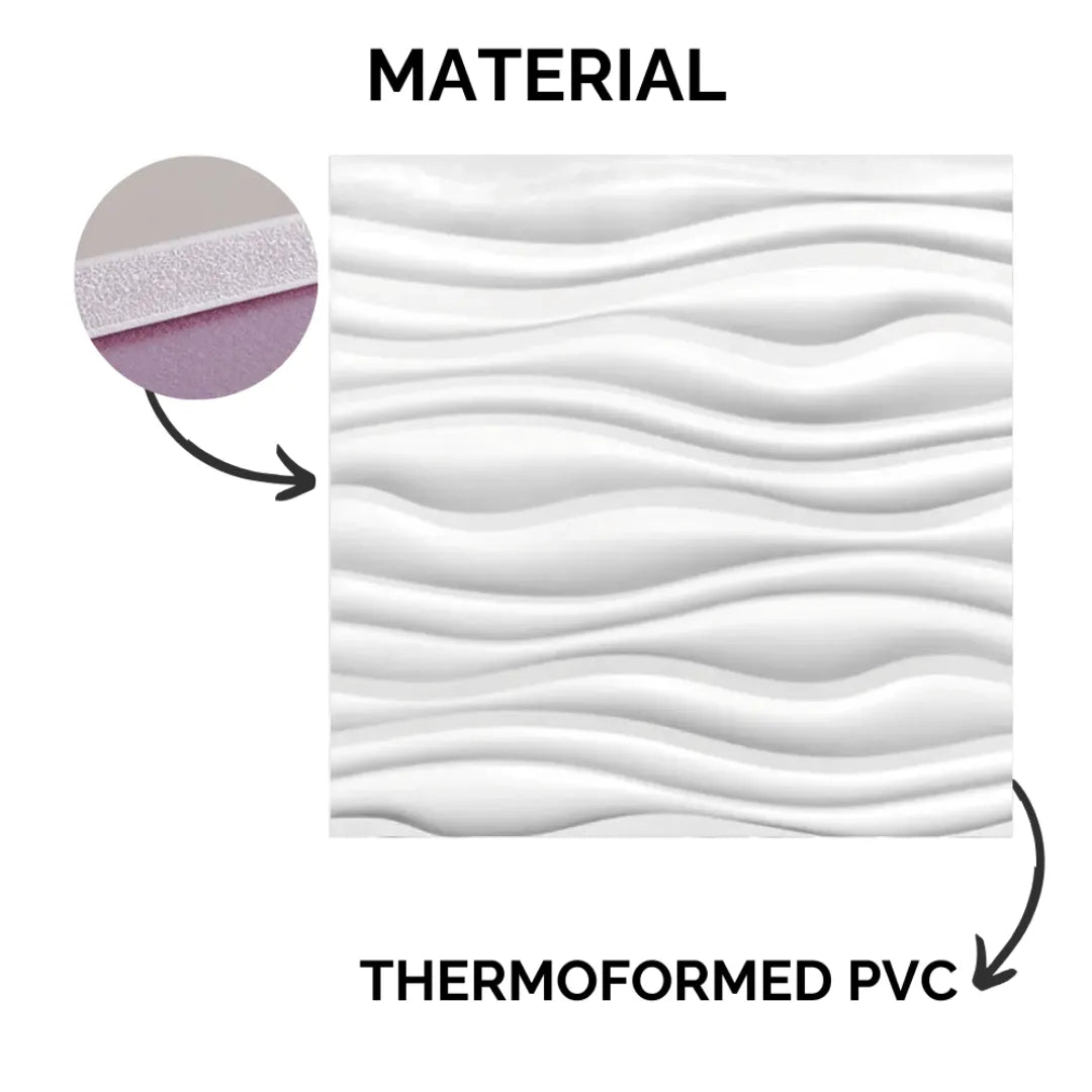 3D PVC Wall Panel - Wood Design
