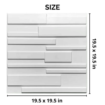 3D PVC Wall Panel - Layered Stone Design