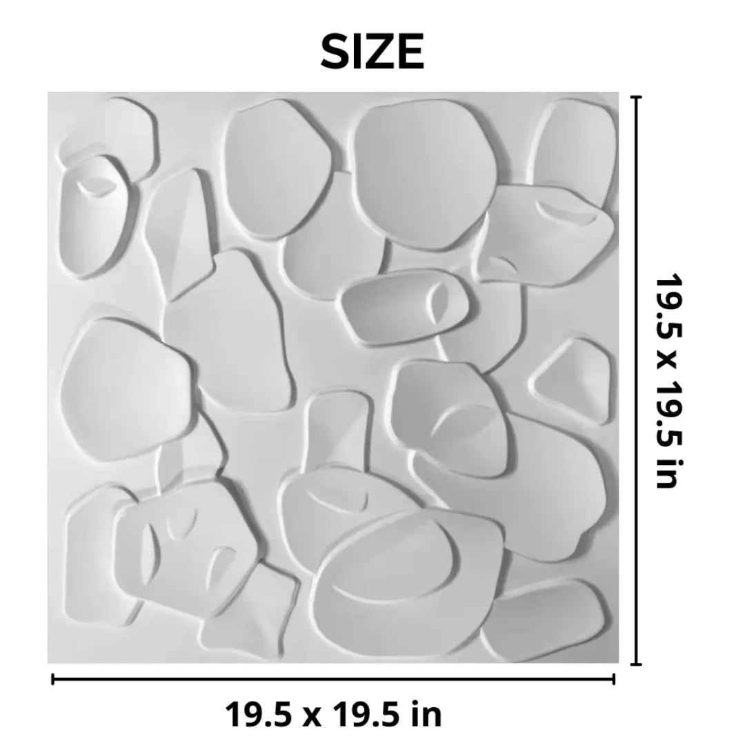 3D PVC Wall Panel - Pebbles Design – Prefab Hub