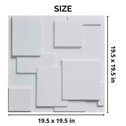 3D PVC Wall Panel - Square Design