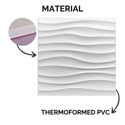 3D PVC Wall Panel - Sand Design