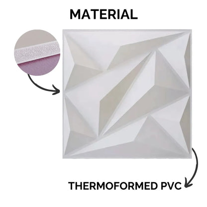 3D PVC Wall Panel - Crystal Design