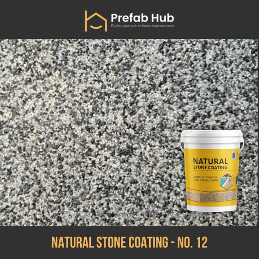 Natural Stone Coating No. 12 | Dark Granite Style Decorative Finish