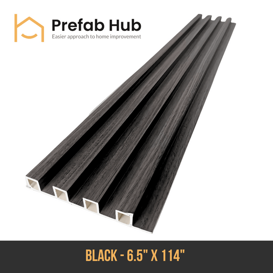 WPC Slat Wall Panel - Black
