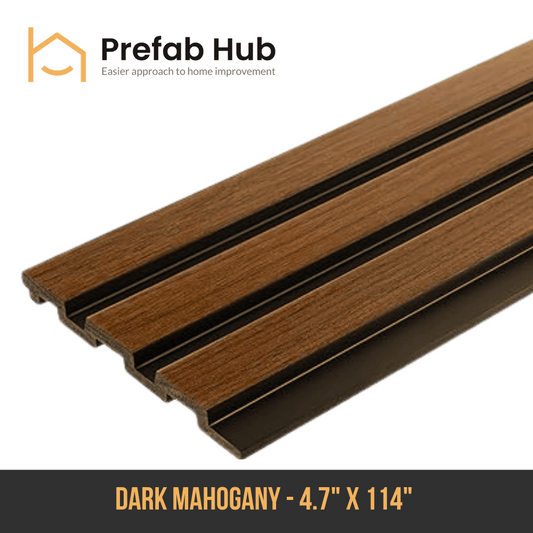 PS Slat Wall Panel - Dark Mahogany