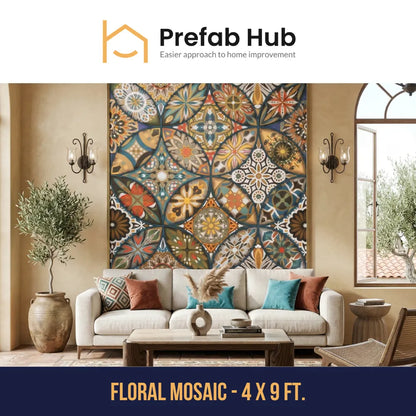 PVC Decorative Wall Panels - Floral Mosaic