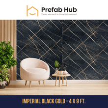 PVC Marble Sheet Panels - Imperial Black Gold