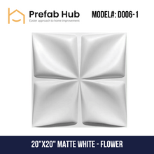 3D PVC Wall Panel - Flower Design