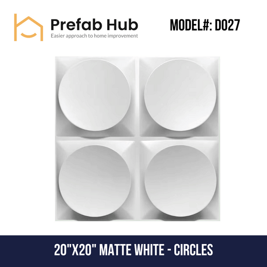 3D PVC Wall Panel - Circle Design