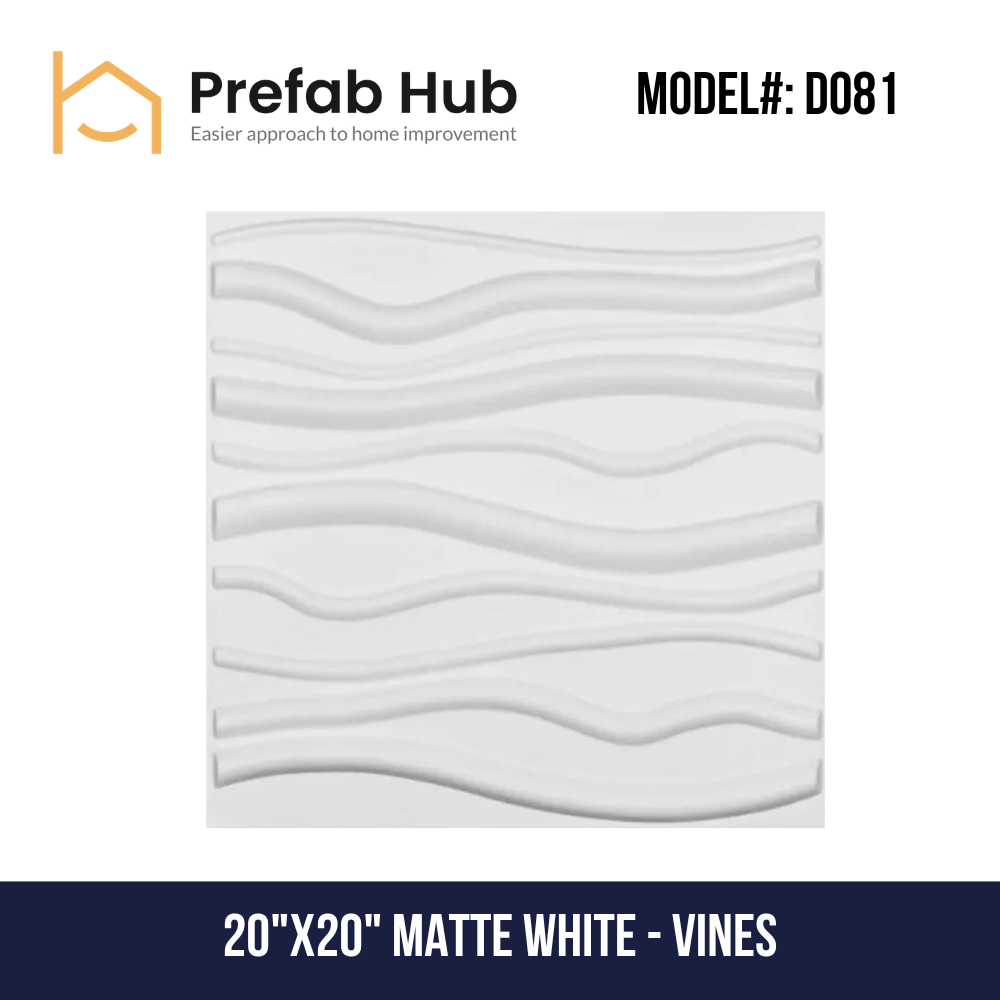 3D PVC Wall Panel - Vines Design