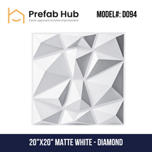 3D PVC Wall Panel - Diamond Design