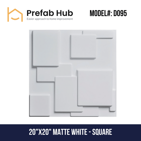 3D PVC Wall Panel - Square Design