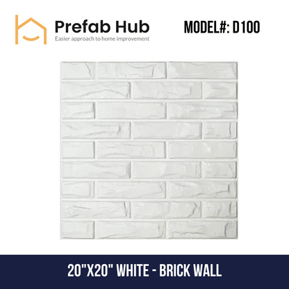 3D PVC Wall Panel - Brick Wall Design