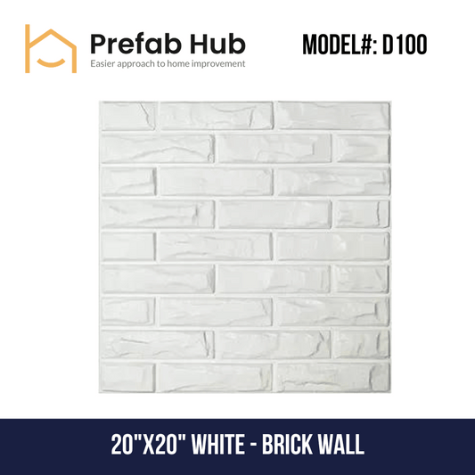 3D PVC Wall Panel - Brick Wall Design