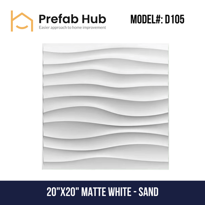 3D PVC Wall Panel - Sand Design