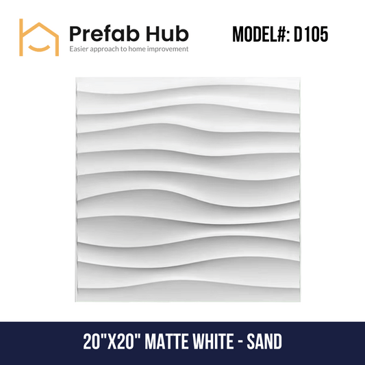 3D PVC Wall Panel - Sand Design