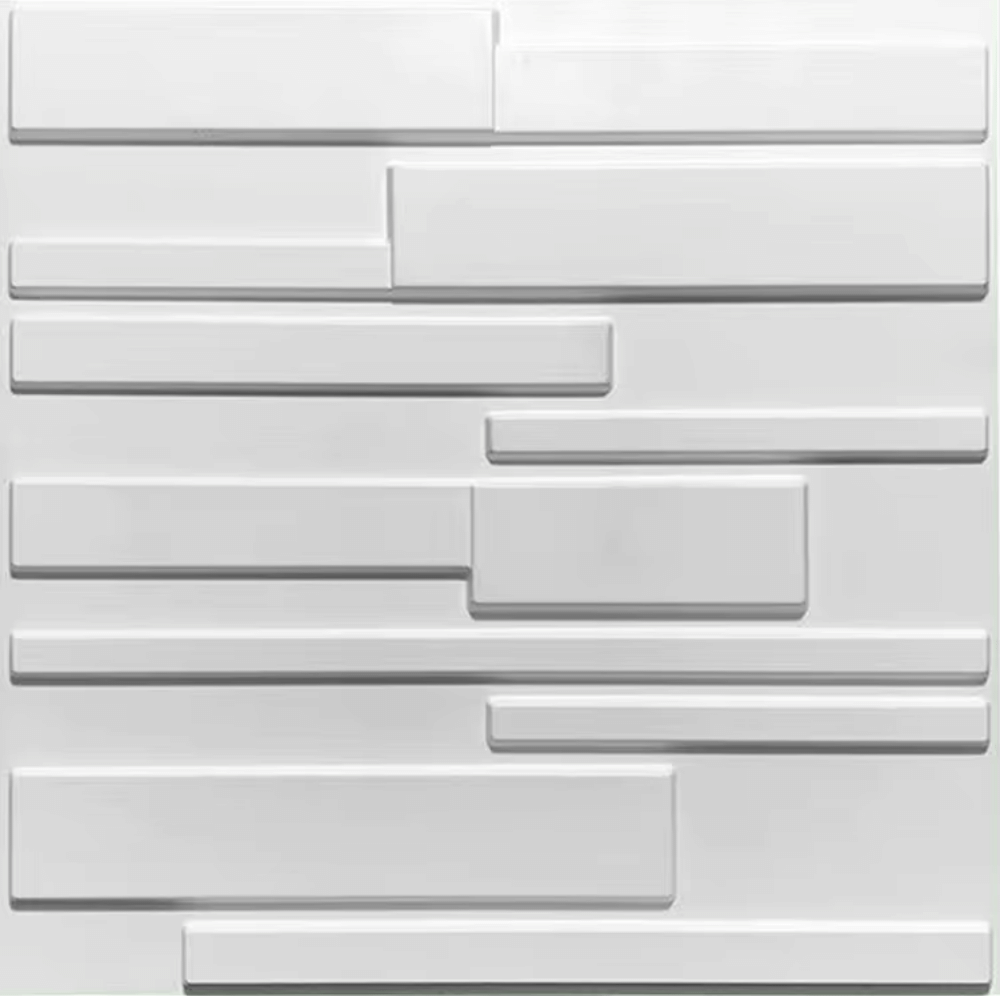 3D PVC Wall Panel - Layered Stone Design