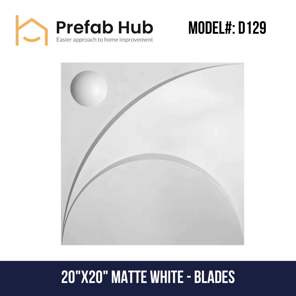 3D PVC Wall Panel - Blades Design