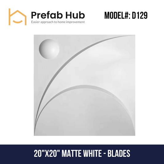 3D PVC Wall Panel - Blades Design
