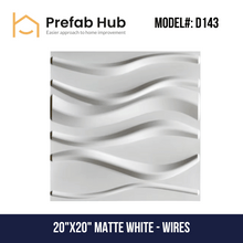 3D PVC Wall Panel - Wires Design