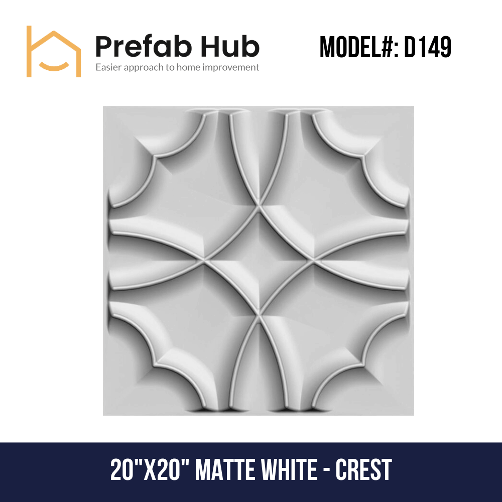3D PVC Wall Panel - Crest Design