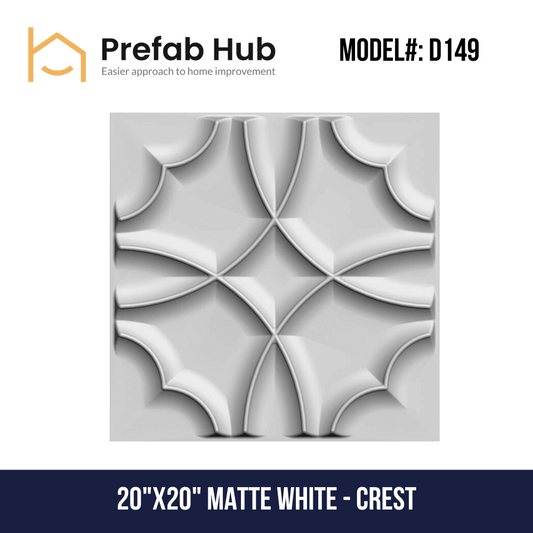 3D PVC Wall Panel - Crest Design