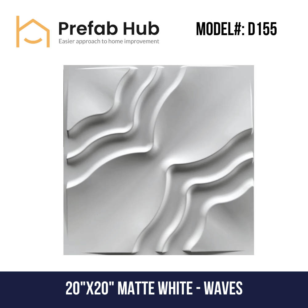 3D PVC Wall Panel - Waves Design