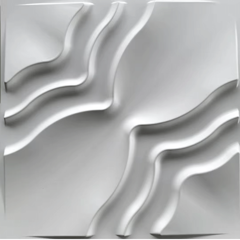 3D PVC Wall Panel - Waves Design