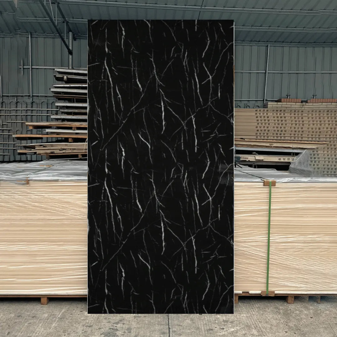 PVC Marble Sheet Panels - Midnight Frost