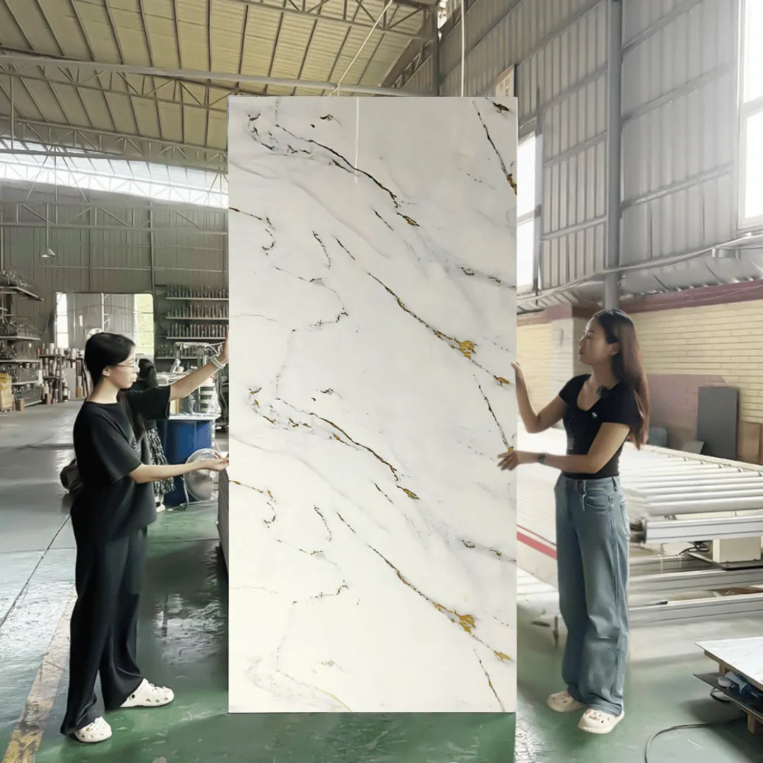 PVC Marble Sheet Panels - Calacatta Gold